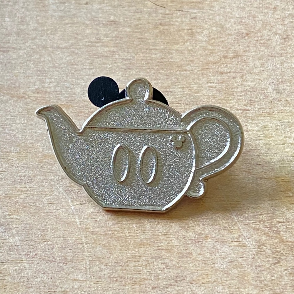 Disney Parks Hidden Mickey Silver Teapot Pin 5 of 5 Official Trading 2017